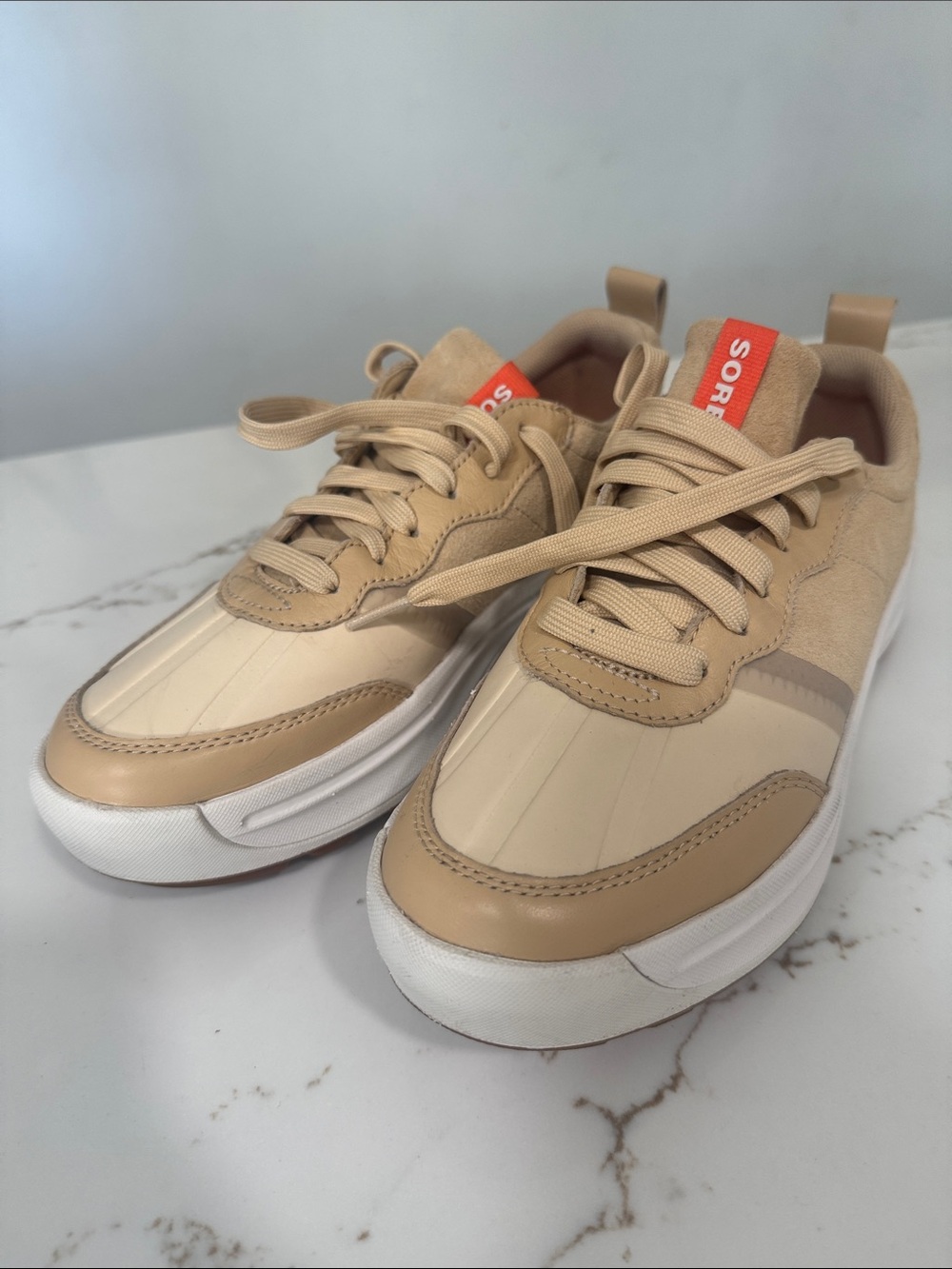 Sorel Beige Casual Sneakers - Versatile Everyday Comfort - Picture 1 of 5